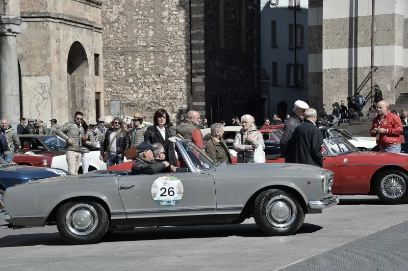 La partenza della 500miglia Touring