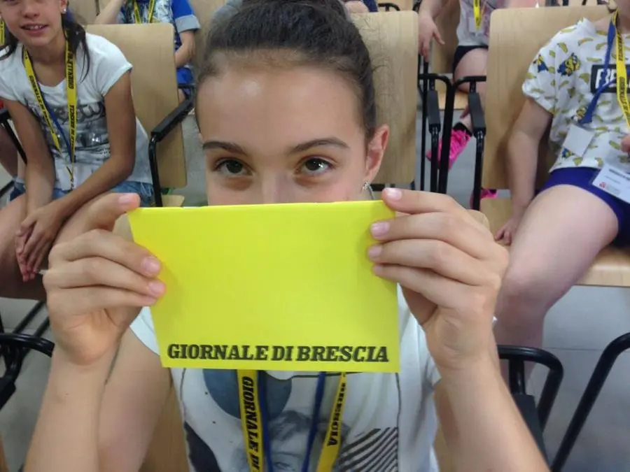 Gli alunni della scuola Maria Ausiliatrice al GdB