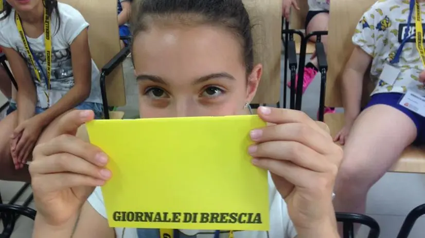 Gli alunni della scuola Maria Ausiliatrice al GdB