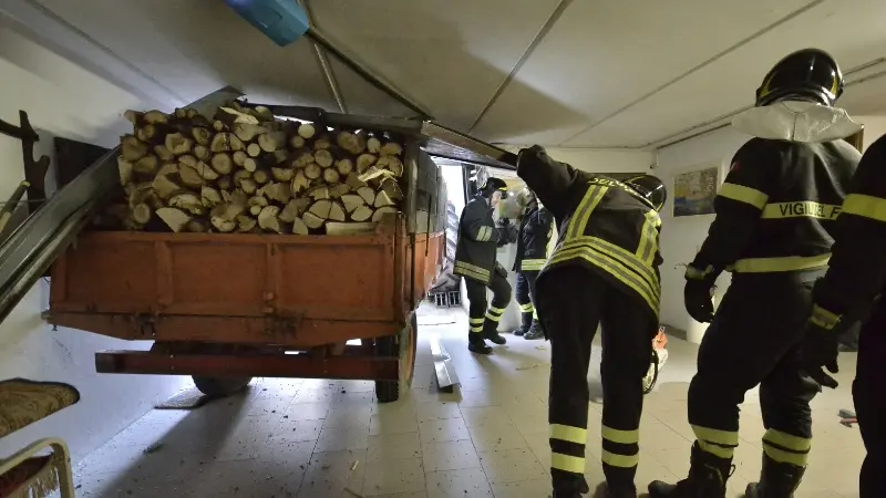 Il luogo dell'incidente a Castel Mella