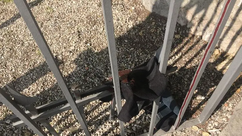 Il luogo dell'incidente a Gardone Riviera