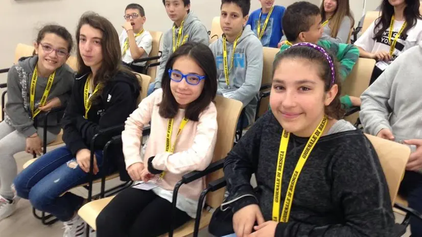 Gli alunni della scuola media Franchi al GdB