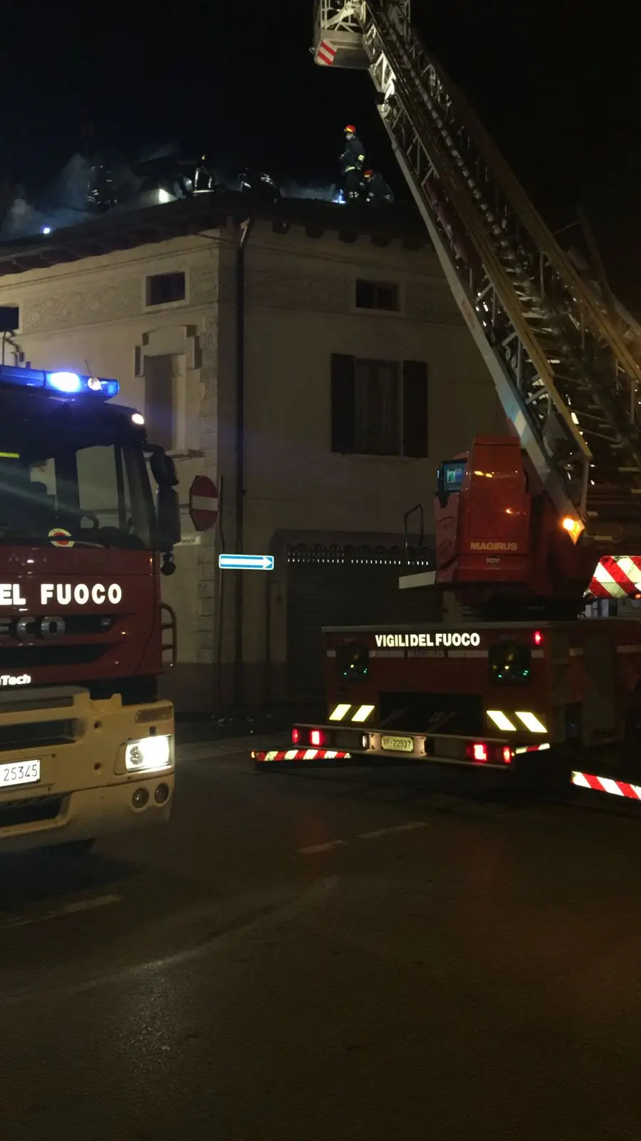 L'incendio di via Marconi a Leno