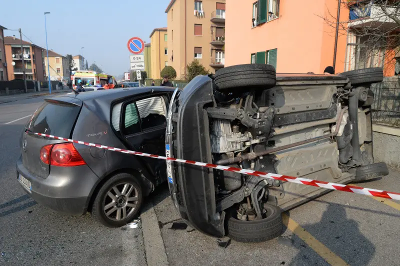 L'incidente in viale Colombo