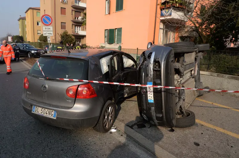 L'incidente in viale Colombo