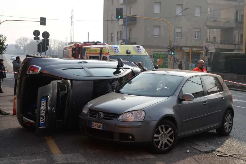 L'incidente in viale Colombo