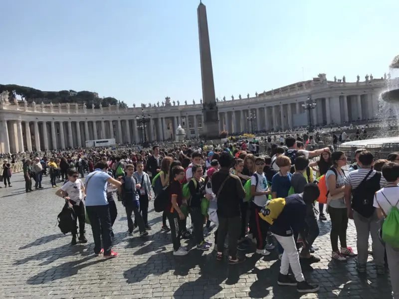 Roma Express, i mille bresciani in piazza San Pietro