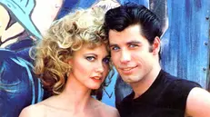 Olivia Newton-John con John Travolta