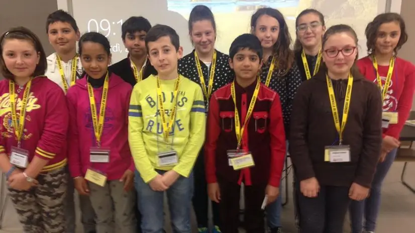 Gli alunni della scuola elementare di Lodetto al GdB