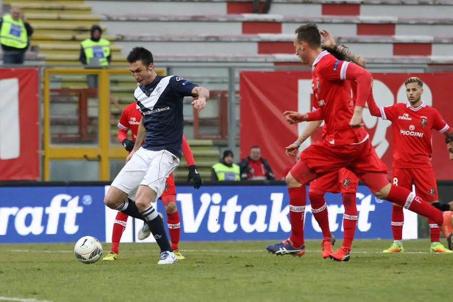 Il Brescia sconfitto a Perugia