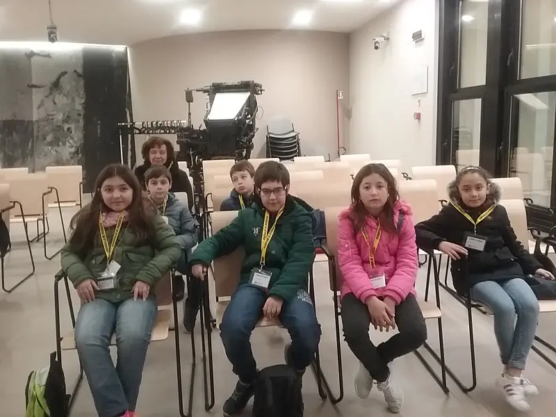 Gli alunni della scuola Tortelli di Visano in visita al GdB