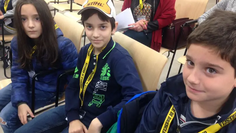 Gli alunni della 5^ della primaria Benti di Maclodio al GdB