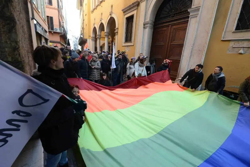 La marcia per l'accoglienza in città