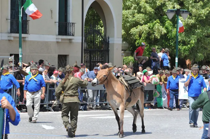 La sfilata delle penne nere bresciane