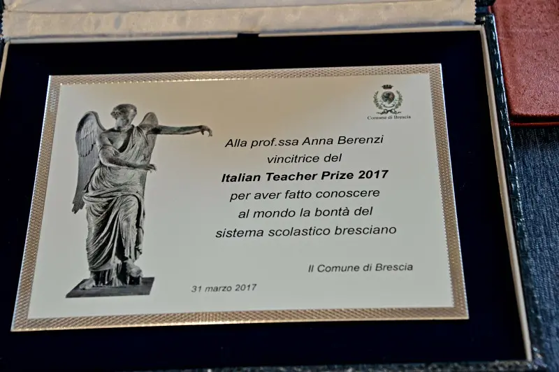 La premiazione di Annamaria Berenzi