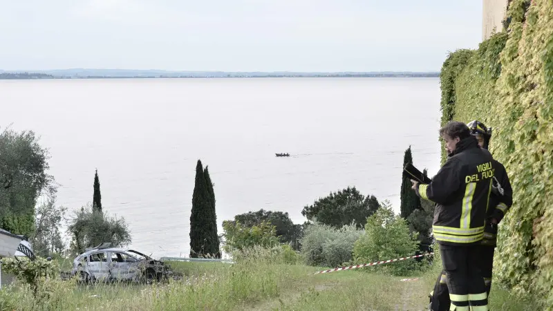 Padenghe, marito e moglie nell'auto carbonizzata