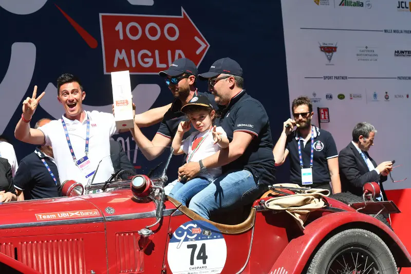 Mille Miglia, gran finale all'arrivo