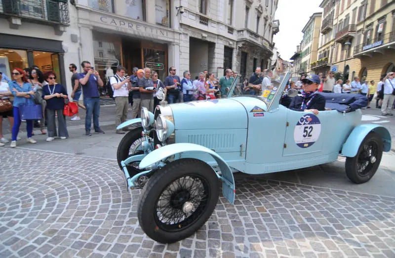 La partenza della Mille Miglia