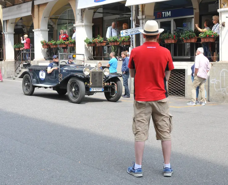 La partenza della Mille Miglia