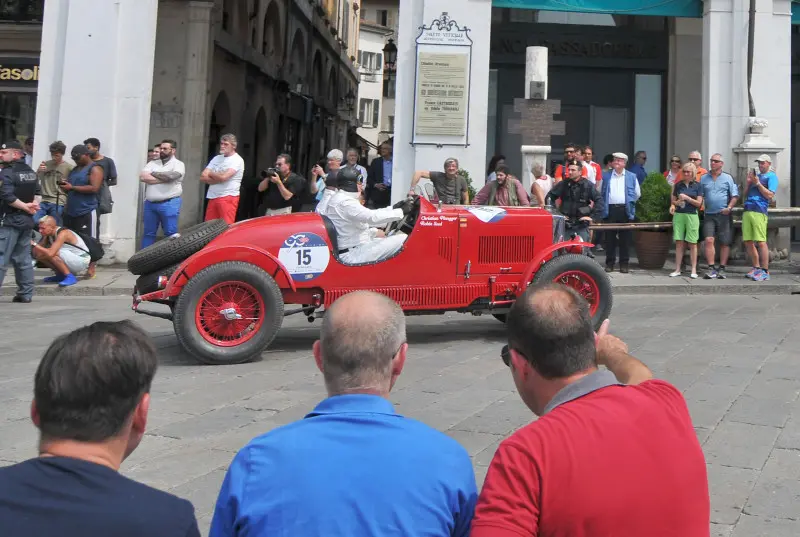 La partenza della Mille Miglia