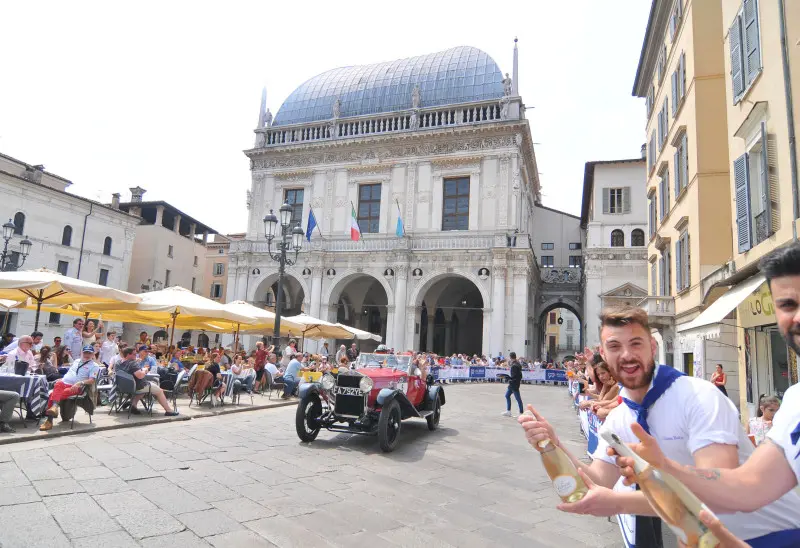 La partenza della Mille Miglia