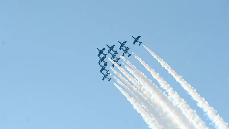 Frecce Tricolori nel cielo di Ghedi