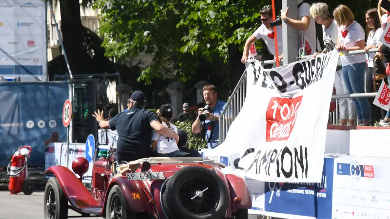 Mille Miglia, gran finale all'arrivo