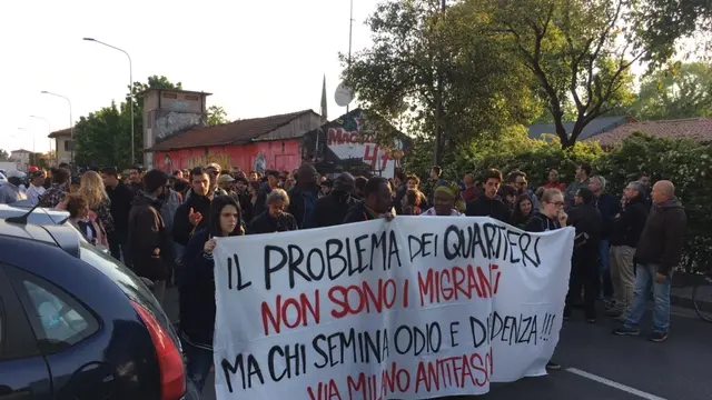 Il corteo in città