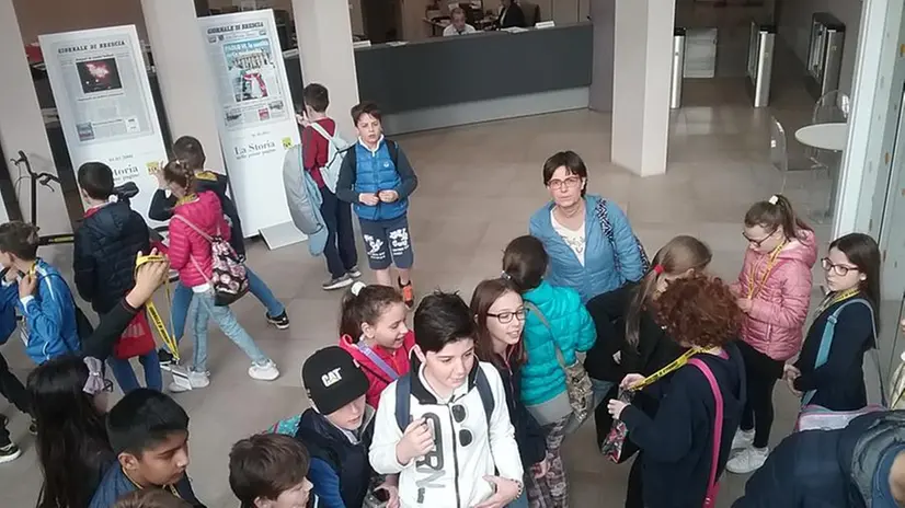 Le classi quinte A e B della scuola Karol Wojtyla di Berlingo