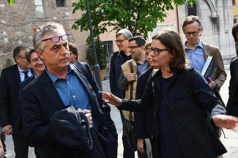 Stefano Boeri in visita all'ex Comparto Milano