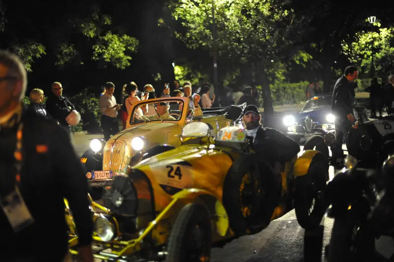 L'arrivo della Mille Miglia nella città eterna