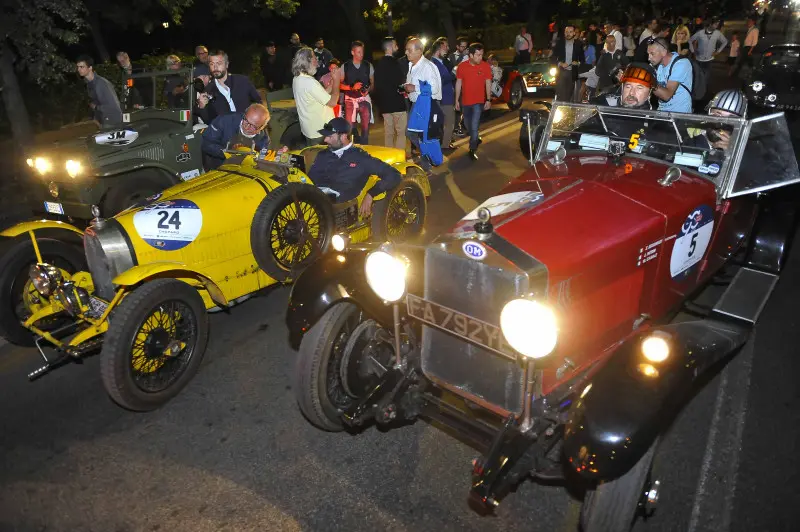 L'arrivo della Mille Miglia nella città eterna