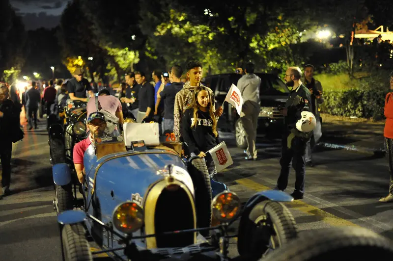 L'arrivo della Mille Miglia nella città eterna