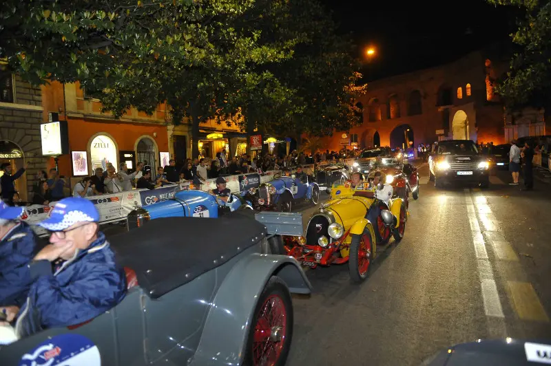 L'arrivo della Mille Miglia nella città eterna