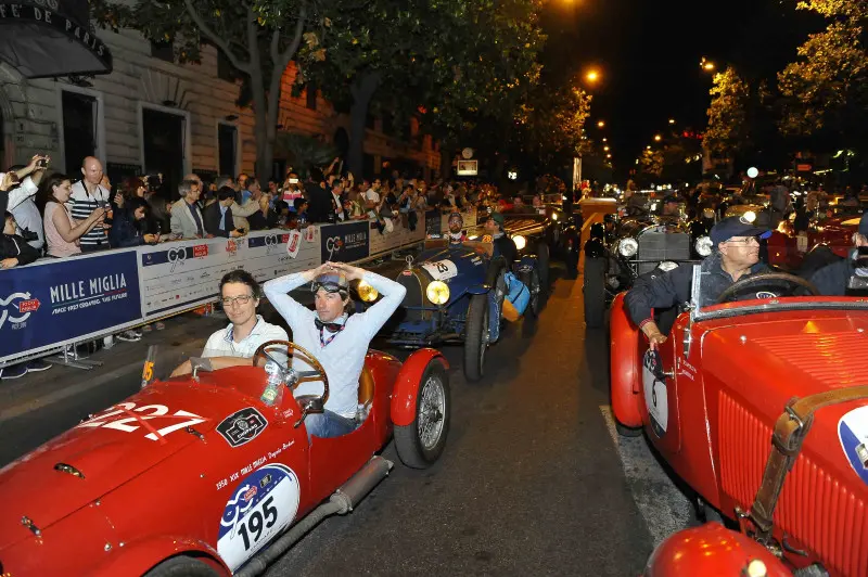 L'arrivo della Mille Miglia nella città eterna