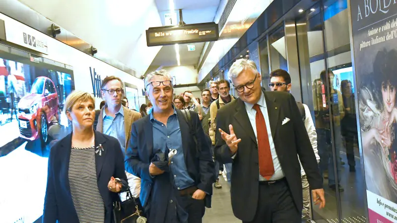 Stefano Boeri in visita all'ex Comparto Milano