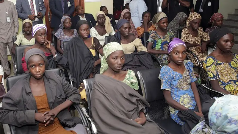 Le ragazze rilasciate in Nigeria - Foto Ansa/Ap