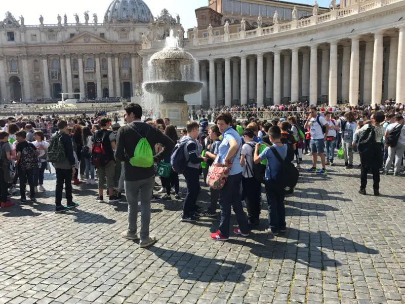 Roma Express, i mille bresciani in piazza San Pietro