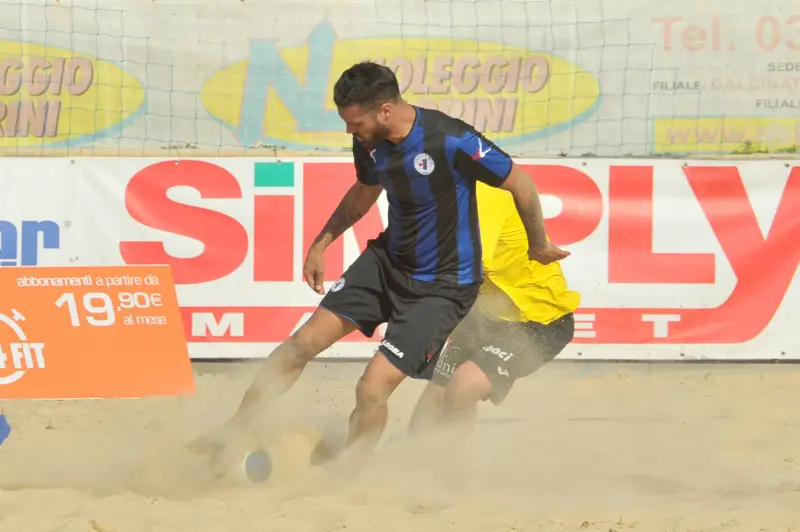 Beach soccer, Triangolare Brescia, Pisa, Bragno
