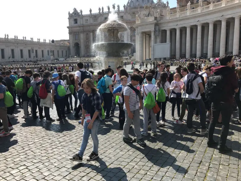 Roma Express, i mille bresciani in piazza San Pietro