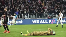 La delusione di Donnarumma - Foto Andrea Di Marco/Ansa