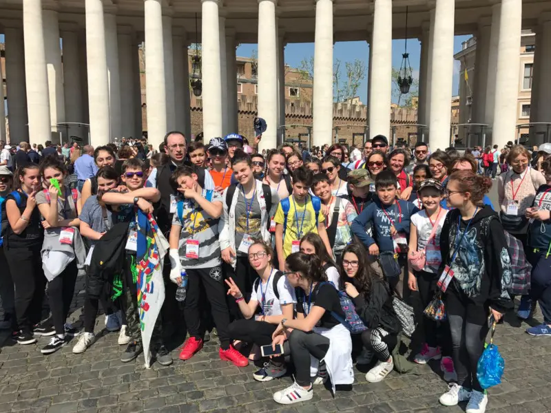 Roma Express, i mille bresciani in piazza San Pietro