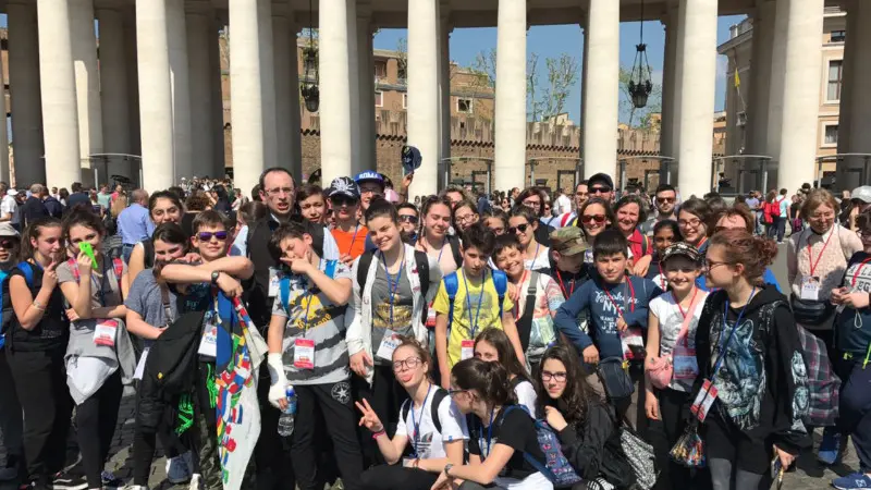 Roma Express, i mille bresciani in piazza San Pietro