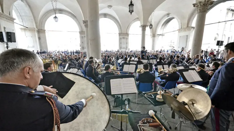 La banda della Polizia in concerto