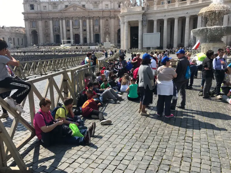 Roma Express, i mille bresciani in piazza San Pietro