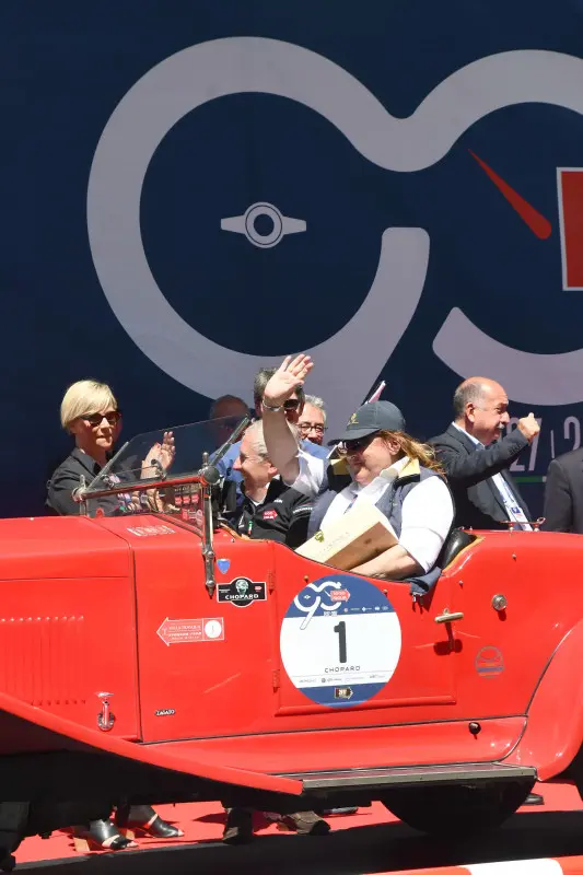 Mille Miglia, gran finale all'arrivo