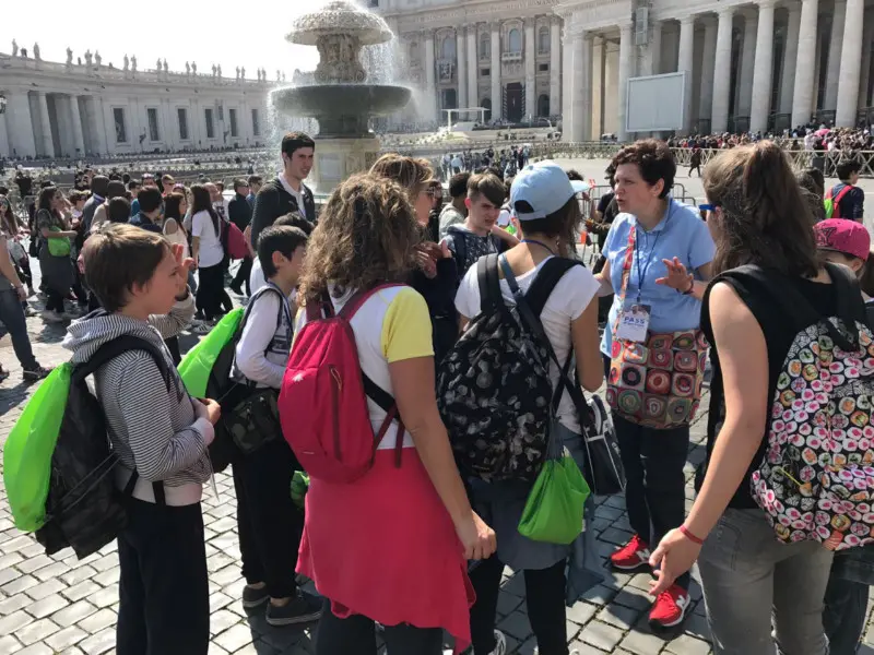 Roma Express, i mille bresciani in piazza San Pietro