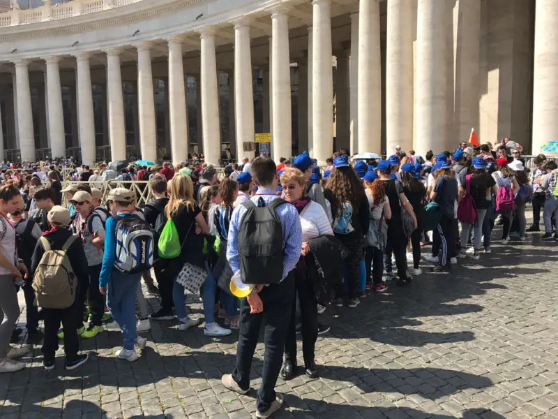 Roma Express, i mille bresciani in piazza San Pietro