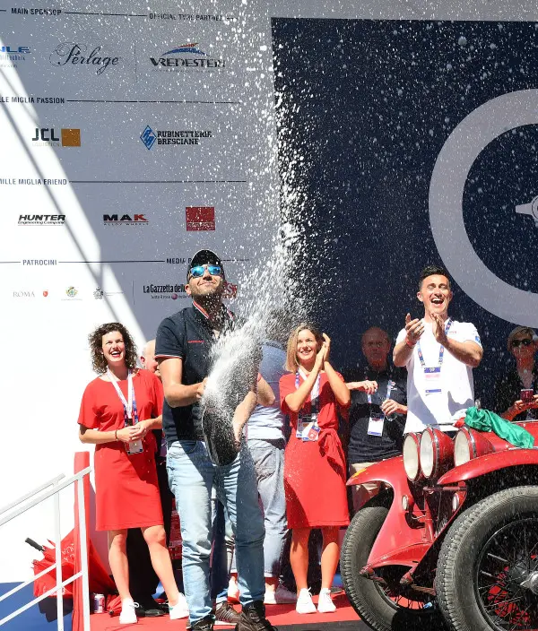 Mille Miglia, gran finale all'arrivo