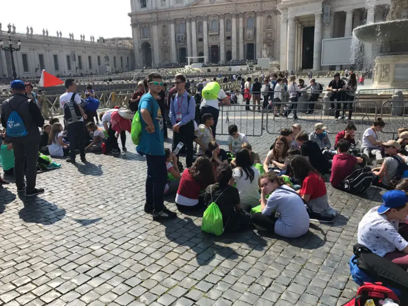 Roma Express, i mille bresciani in piazza San Pietro